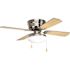 Progress Lighting Airpro 42 In Hugger-Mount Indoor Ceiling Fan (Brushed Nickel)