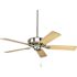 Progress Lighting P2503-09 Airpro 52 In 5-Reversible Blade Indoor Ceiling Fan (Brushed Nickel)