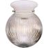 Progress Lighting White One-Light Flush Fixture 6.375 X 7.25