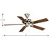 Progress Lighting Airpro 52 In Ceiling Fan (Brushed Nickel)