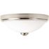 Progress Lighting LED 15" Linen Brushed NICKEL One-Light Flush Mount Fixture