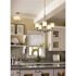 Progress Lighting Semi-Flush Ceiling Fixture, Brushed Nickel, Etched Glass