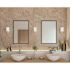 Progress Lighting Kensington One Light NICKEL Wall Bracket, Swirled Etched Glass