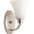 Progress Lighting Joy One Light Antique Bronze Bath Light, Light Umber Glass
