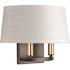 Progress Lighting Cherish Two-Light Antique Bronze Wall Bracket, Fabric Shade