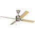 Progress Lighting North Park 52 In 4-Reversible Blade Indoor Ceiling Fan (Brushed Nickel)