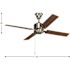 Progress Lighting North Park 52 In 4-Reversible Blade Indoor Ceiling Fan (Brushed Nickel)