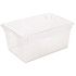 Rubbermaid Commercial 16.6 Gal Clr Plycrbn Fd Strg Box 26 X 18 X 12 Package Of 6