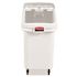 Rubbermaid Commercial 3.5 Gallon Prosave White Ingredient Bin With Sliding Lid