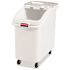 Rubbermaid Commercial 3.5 Gallon Prosave White Ingredient Bin With Sliding Lid
