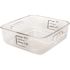Rubbermaid Commercial 2 Qt Clr Sqr Polycarbonate Fd Strge Containr Package Of 12