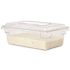 Rubbermaid Commercial 5 Gal Clear Plycrbnate Food Strg Box 18x12x6 Package Of 6