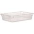 Rubbermaid Commercial 5 Gal Clear Plycrbnte Food Storge Box 26x18x6 Package Of 6