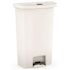 Rubbermaid Commercial Slim Jim 13 Gallon Front Step On Trash Can White
