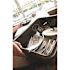 Rubbermaid Commercial 7 Gal Brown Plastic Divided Bus/utility Box Package Of 6