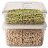 Rubbermaid Commercial 4 Qt Clear Square Polyctte Fd Strge Containr Package Of 12