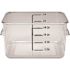 Rubbermaid Commercial 4 Qt Clear Square Polyctte Fd Strge Containr Package Of 12