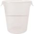 Rubbermaid Commercial 8 Qt Clear Round Polylne Fd Strge Container Package Of 12