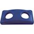 Rubbermaid Commercial Slm Jim Blue Recycling Contnr Lid Wth 2 HLS 4 Package Of 4