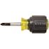 Klein Tools Black #2 Stubby Phillips Screwdriver 3.438" W/Round Shank 1.5"