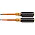 Klein Tools 2-Piece Cushion-Grip Insulated Screwdriver Set