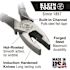 Klein Tools 9'' Journeyman High-Leverage Side-Cutting Fish Tape Pulling Pliers