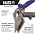 Klein Tools Offset Hand Seamer, 3-Inch