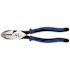 Klein Tools 9'' Journeyman High-Leverage Side-Cutting Connector Crimping Pliers