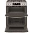 Ge Profile 30" Smart 5 Burner Gas Double Oven Convection Range, Stainless, ADA
