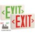 Halco LED Exit Sign Remote Capacity, Red/green Letter, Single/double Face, White