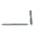 Generic Dowel Screws, 5/16in X 3in, Plain Steel, Package Of 10