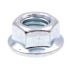 Generic Flange Nuts, Class 8 Smooth Face, 1.50, Zinc, Package Of 10