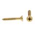 Generic Ws, Flat Hd, Phil Dr, #4solid Brass,package Of 100