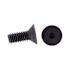 Generic 3/8"-16 X 1" Machine Screw, Flat Head, Hex/allen, Black Oxide, Package Of 25