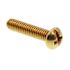 Generic Machine Screws, Rd Hd, #8-32 X 3/4in, Brass, Package Of 100