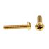 Generic Machine Screws, Rd Hd, #8-32 X 3/4in, Brass, Package Of 100