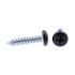 Generic Sheet Metal Screws, #8 X 3/4in, Zc Steel W/ Black Hd, Package Of 25