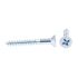 Generic Wood Screws, Flat Head, Phillips , #5 , Zinc, Package Of 50.