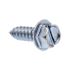Generic Sheet Metal Screws, Hewash Hd, Slotted Dr, #14 ,zinc, Package Of 100