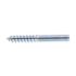 Generic Hanger Bolts, 1/4 In-20 X 2 In, Plain Stl, Package Of 15