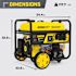 Champion Power Equipment 3650-W Wireless Remote Start Ready Portable Generator