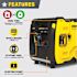 Champion Power Equipment 5500-W Elec Start Dual Fuel Ready Portable,generator