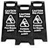 Gritt Commercial Black Caution Wet Floor Sign Package Of 3