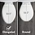 Bemis Wood Elongated Toilet Seat, Standard-Duty, Easy Change Hinge