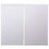 Generic 60" X 80" White Framed Mirror Wardrobe Door, 120 Series