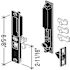 Generic Sliding Glass Door Handle Flush Mount Mid Body Hook Black