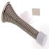 Generic Flexible Spring Door Stop 3" Satin Nickel, Package Of 5
