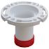 Sioux Chief Pushtite White 3" Gasket Closet Flange, Inside Fit, Swivel Ring