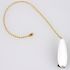 Generic Private Brand Pull Chain Brass 12" White Package Of 4