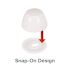 Danco Universal Round Toilet Bolt Caps In White Package Of 6